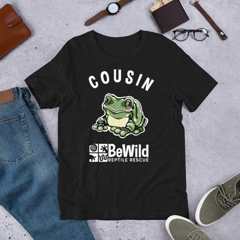 Unisex Cousin T-Shirt – BeWild Reptile Rescue